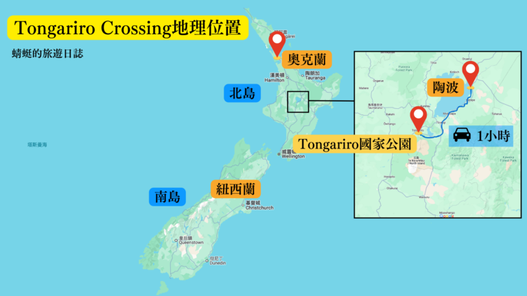 Tongariro Crossing地理位置