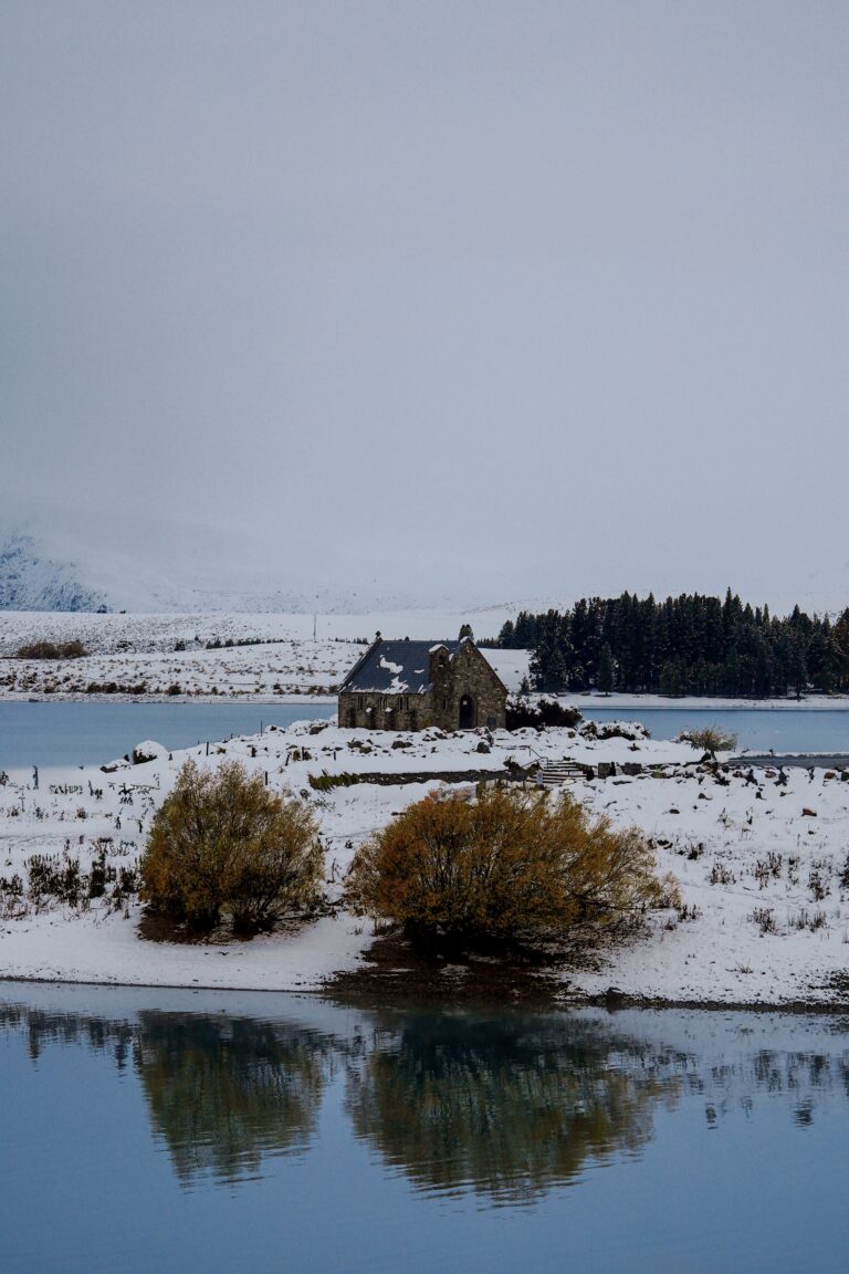 Church of the Good Shepard covered in snow