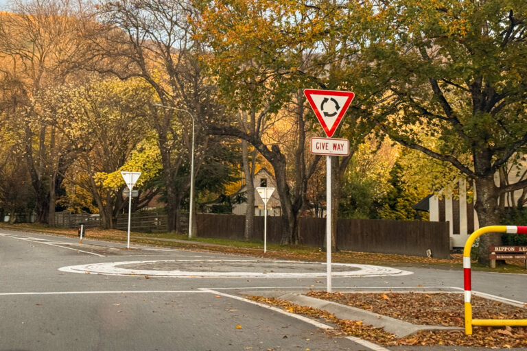 roundabout in New Zealand