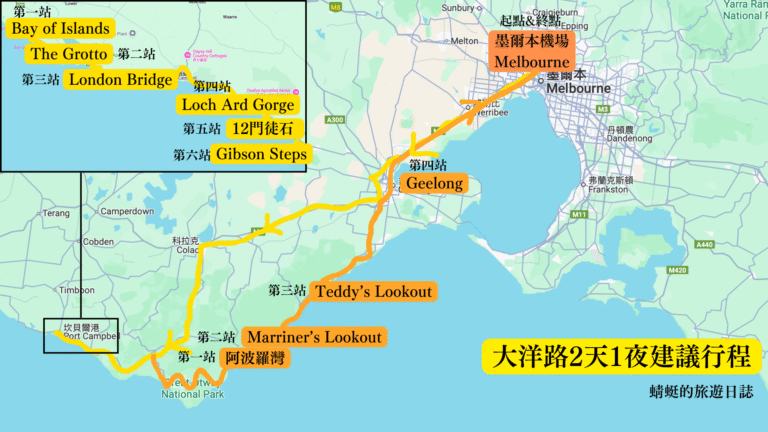 大洋路2天1夜建議行程