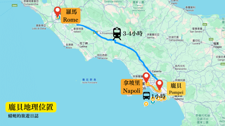龐貝地理位置