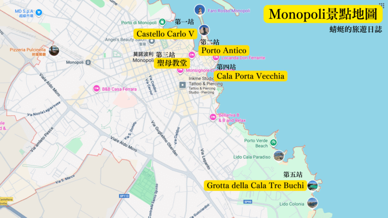 Monopoli景點地圖