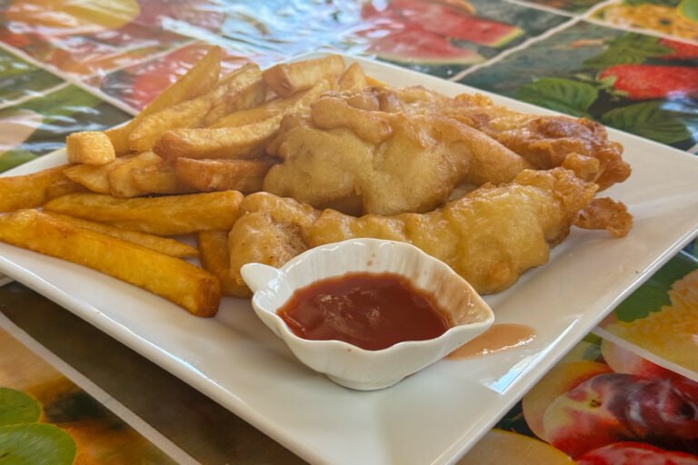 tongs fish n chips