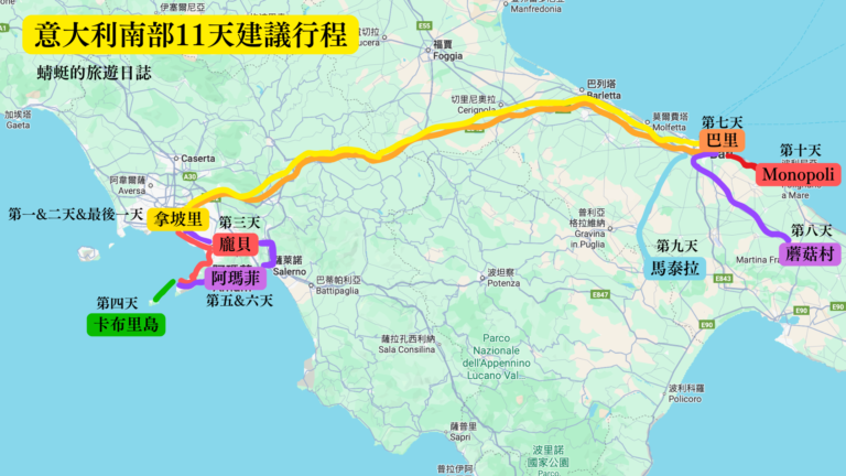 意大利南部11天行程
